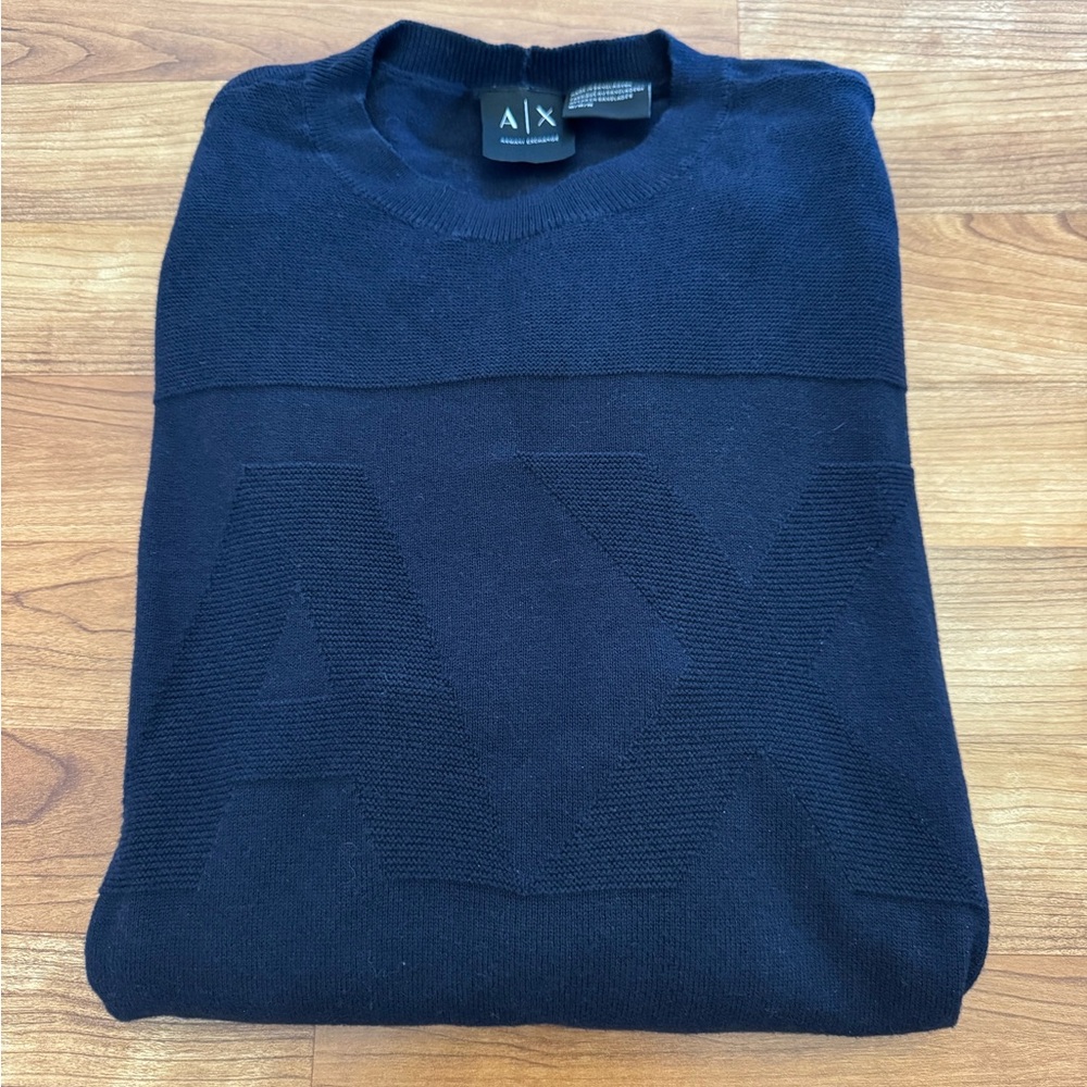 Armani Exchange Navy Crewneck Sweater
